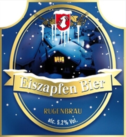 Eiszapfen Bier RUGENBRÄU alc. 5.2% Vol. Logo (IGE, 11/09/2011)