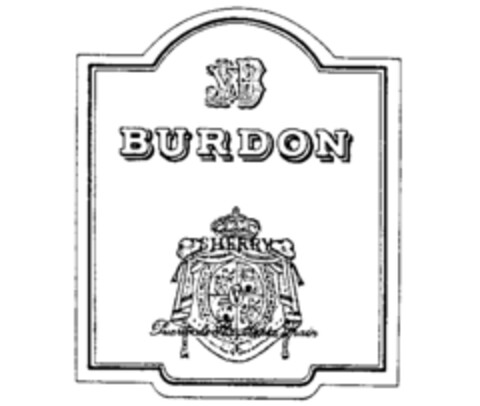 JWB BURDON SHERRY Logo (IGE, 02/07/1992)