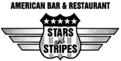 AMERICAN BAR & RESTAURANT STARS and STRIPES Logo (IGE, 02/21/1998)