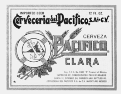 PACIFICO CLARA Logo (IGE, 01.04.1993)