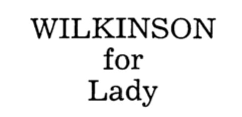 WILKINSON for Lady Logo (IGE, 26.07.1984)