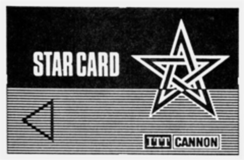 STAR CARD ITT CANNON Logo (IGE, 21.07.1988)