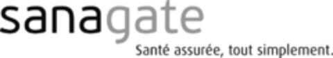 sanagate Santé assurée, tout simplement. Logo (IGE, 09/01/2009)