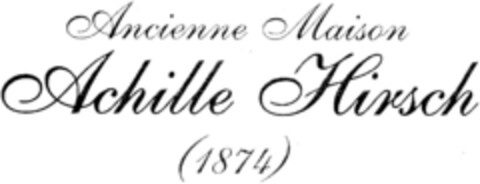 Ancienne Maison Achille Hirsch (1874) Logo (IGE, 07.03.1998)