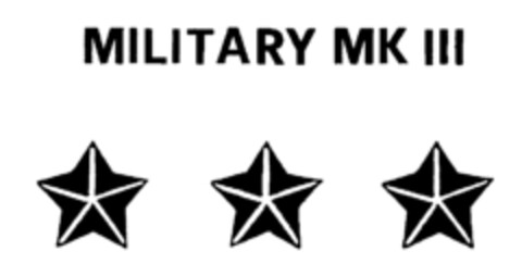 MILITARY MK III Logo (IGE, 18.03.1982)