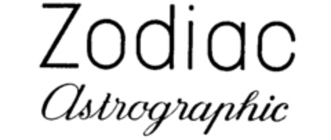 Zodiac Astrographic Logo (IGE, 10.05.1989)