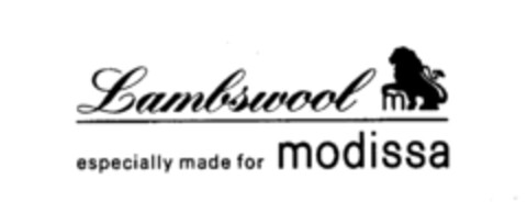 Lambswool m especially made for modissa Logo (IGE, 12.01.1978)