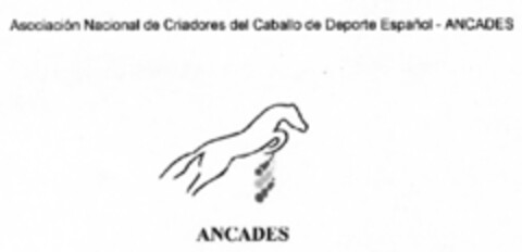 Asociación Nacional de Criadores del Caballo de Deporte Español - ANCADES Logo (IGE, 12.04.2021)
