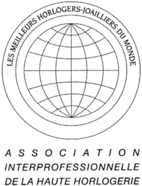ASSOCIATION INTERPROFESSIONNELLE DE LA HAUTE HORLOGERIE LES MEILLEURS HORLOGERS-JOAILLIERS DU MONDE Logo (IGE, 07/30/1998)