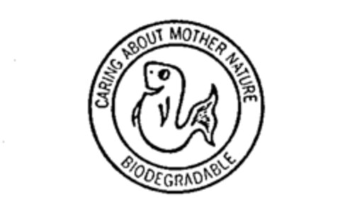 CARING ABOUT MOTHER NATURE BIODEGRADABLE Logo (IGE, 19.09.1990)