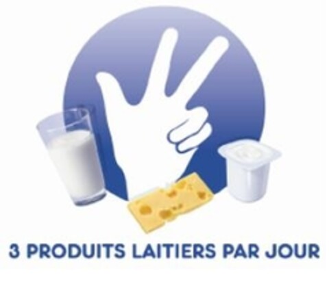 3 PRODUITS LAITIERS PAR JOUR Logo (IGE, 01/15/2010)