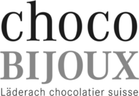 choco BIJOUX Läderach chocolatier suisse Logo (IGE, 15.08.2012)