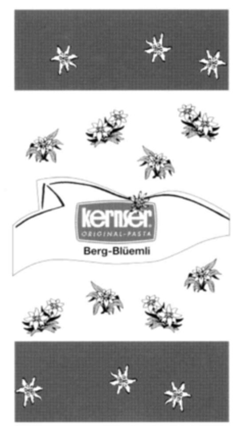 kernser. ORIGINAL-PASTA Berg-Blüemli Logo (IGE, 07/11/2001)