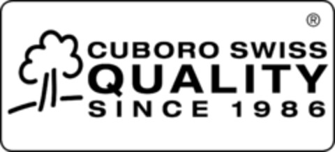CUBORO SWISS QUALITY SINCE 1986 Logo (IGE, 08.05.2017)