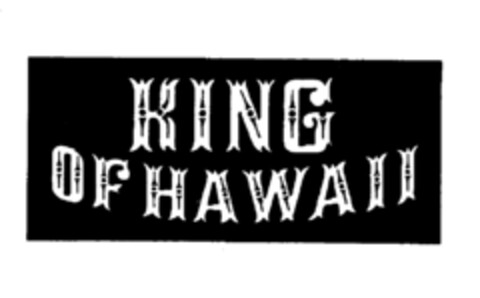 KING OF HAWAII Logo (IGE, 04/22/1978)