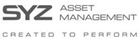 SYZ ASSET MANAGEMENT CREATED TO PERFORM Logo (IGE, 14.12.2015)