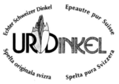 UR DINKEL Echter Schweizer Dinkel Epeautre pur Suisse Spelta pura Svizzera Spelta originala svizra Logo (IGE, 06/08/2004)