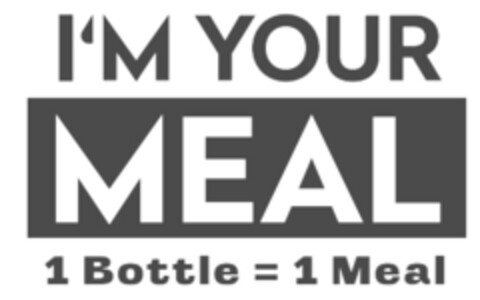 I'M YOUR MEAL 1 Bottle = 1 Meal Logo (IGE, 10.01.2024)