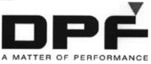 DPF A MATTER OF PERFORMANCE Logo (IGE, 26.02.2002)