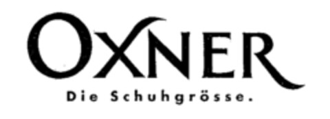 OXNER Die Schuhgrösse. Logo (IGE, 02.11.1993)