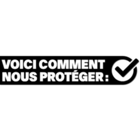 VOICI COMMENT NOUS PROTÉGER: Logo (IGE, 03/13/2020)