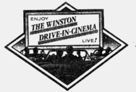 THE WINSTON DRIVE-IN-CINEMA Logo (IGE, 06/22/1989)