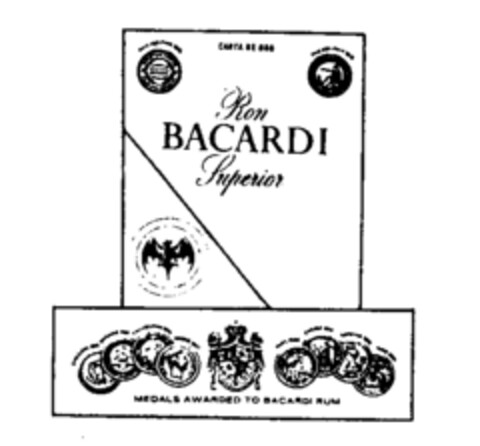 CARTA DE ORO Ron BACARDI Superior Logo (IGE, 23.08.1991)