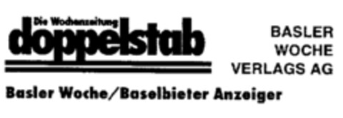 doppelstab Basler Woche/Baselbieter Anzeiger Logo (IGE, 09.11.1995)