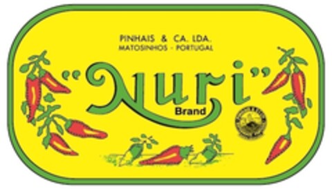 PINHAIS & CA. LDA. MATOSINHOS - PORTUGAL Nuri Brand Logo (IGE, 15.06.2016)