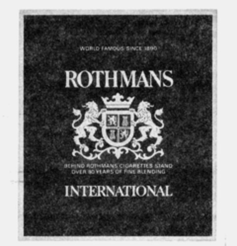 ROTHMANS INTERNATIONAL Logo (IGE, 25.01.1993)