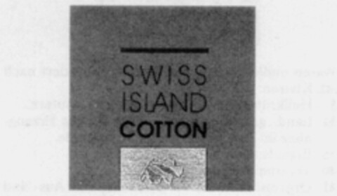 SWISS ISLAND COTTON Logo (IGE, 03/22/1995)