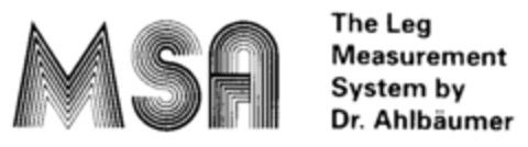 MSA The Leg Measurement System by Dr. Ahlbäumer Logo (IGE, 29.03.1993)