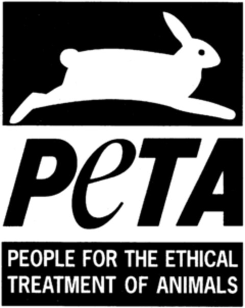 PeTA PEOPLE FOR THE ETHICAL TREATMENT OF ANIMALS Logo (IGE, 27.07.1998)