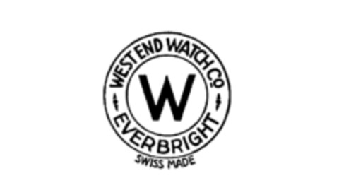 W WEST END WATCH CO EVERBRIGHT SWISS MADE Logo (IGE, 05.03.1978)