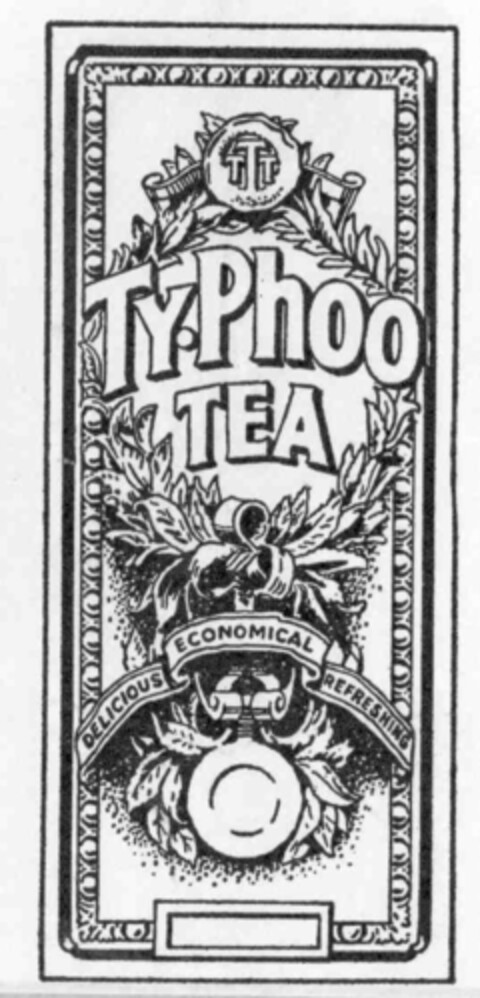 TTT Ty-Phoo TEA DELICIOUS ECONOMICAL REFRESHING Logo (IGE, 21.12.1973)