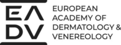 EA DV EUROPEAN ACADEMY OF DERMATOLOGY & VENEREOLOGY Logo (IGE, 05.10.2022)