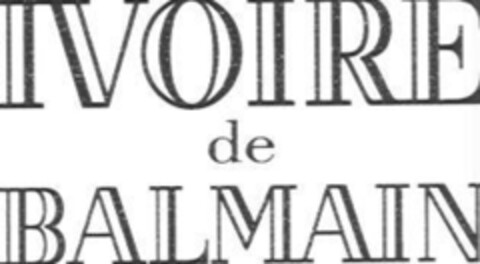 IVOIRE de BALMAIN Logo (IGE, 18.12.2003)