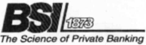 BSI 1873 The Science of Private Banking Logo (IGE, 12/17/1999)