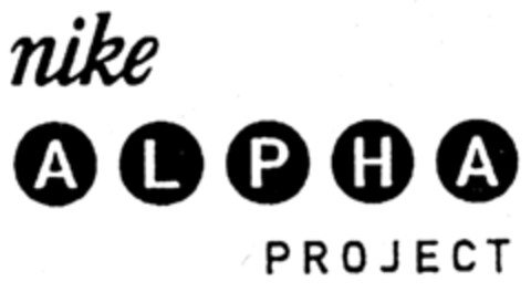 nike ALPHA PROJECT Logo (IGE, 04/21/1998)