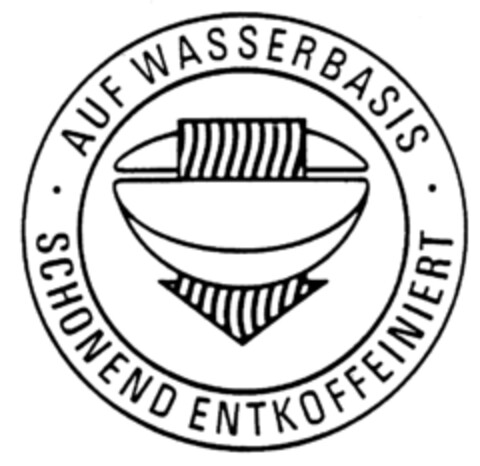 AUF WASSERBASIS SCHONEND ENTKOFFEINIERT Logo (IGE, 12/30/1982)