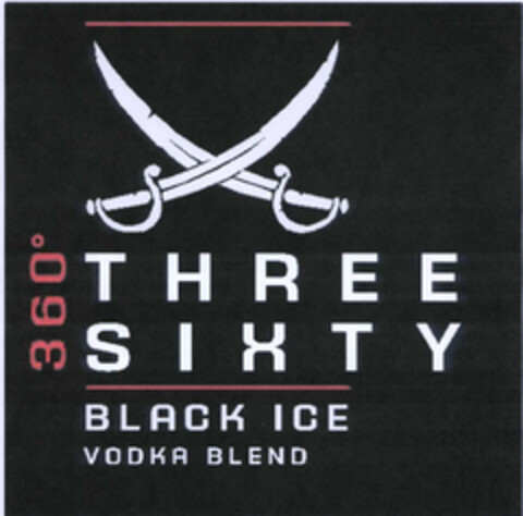 360° THREE SIXTY BLACK ICE VODKA BLEND Logo (IGE, 09/12/2003)