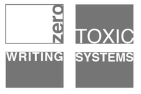 zero TOXIC WRITING SYSTEMS Logo (IGE, 19.06.2014)