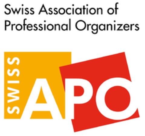 Swiss Association of Professional Organizers SWISS APO Logo (IGE, 15.11.2019)