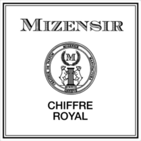 MIZENSIR MIZENSIR MANUFACTURA GENEVE CREATEUR DE PARFUM M MCMXCIX CHIFFRE ROYAL Logo (IGE, 10.11.2020)