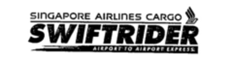 SINGAPORE AIRLINES CARGO SWIFTRIDER AIRPORT TO AIRPORT EXPRESS Logo (IGE, 11/11/1991)