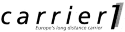 carrier 1 Europe's long distance carrier Logo (IGE, 05.08.1998)