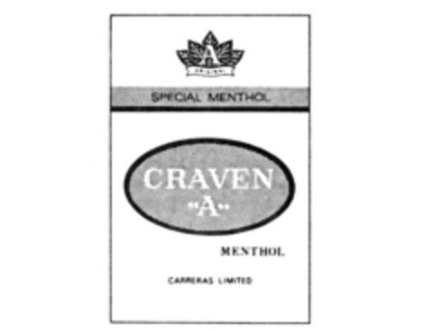 CRAVEN <A> MENTHOL Logo (IGE, 07.05.1990)