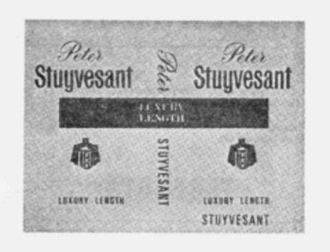 Peter Stuyvwesat Peter Stuyvesant Peter Stuyvesant LUXURY LENGTH LUXURY LENGTH LUXURY LENGTH STUYVESANT Logo (IGE, 11.12.1987)