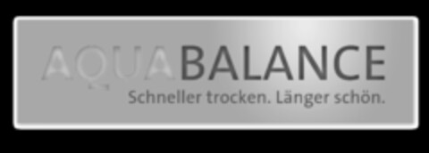 AQUA BALANCE Schneller trocken. Länger schön. Logo (IGE, 08.07.2013)