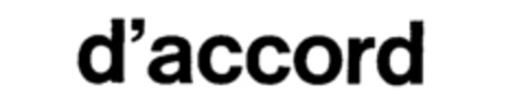 d'accord Logo (IGE, 10.08.1991)